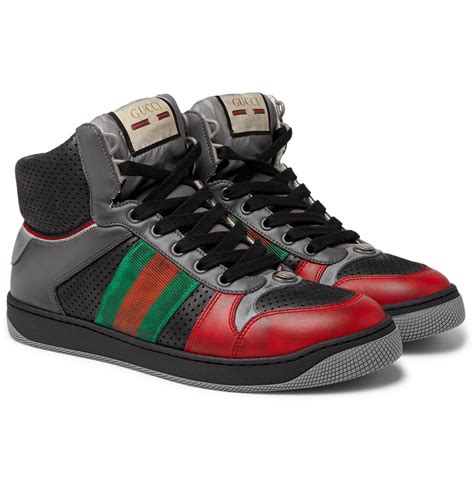 gucci screener men's|Gucci screener sneakers high top.